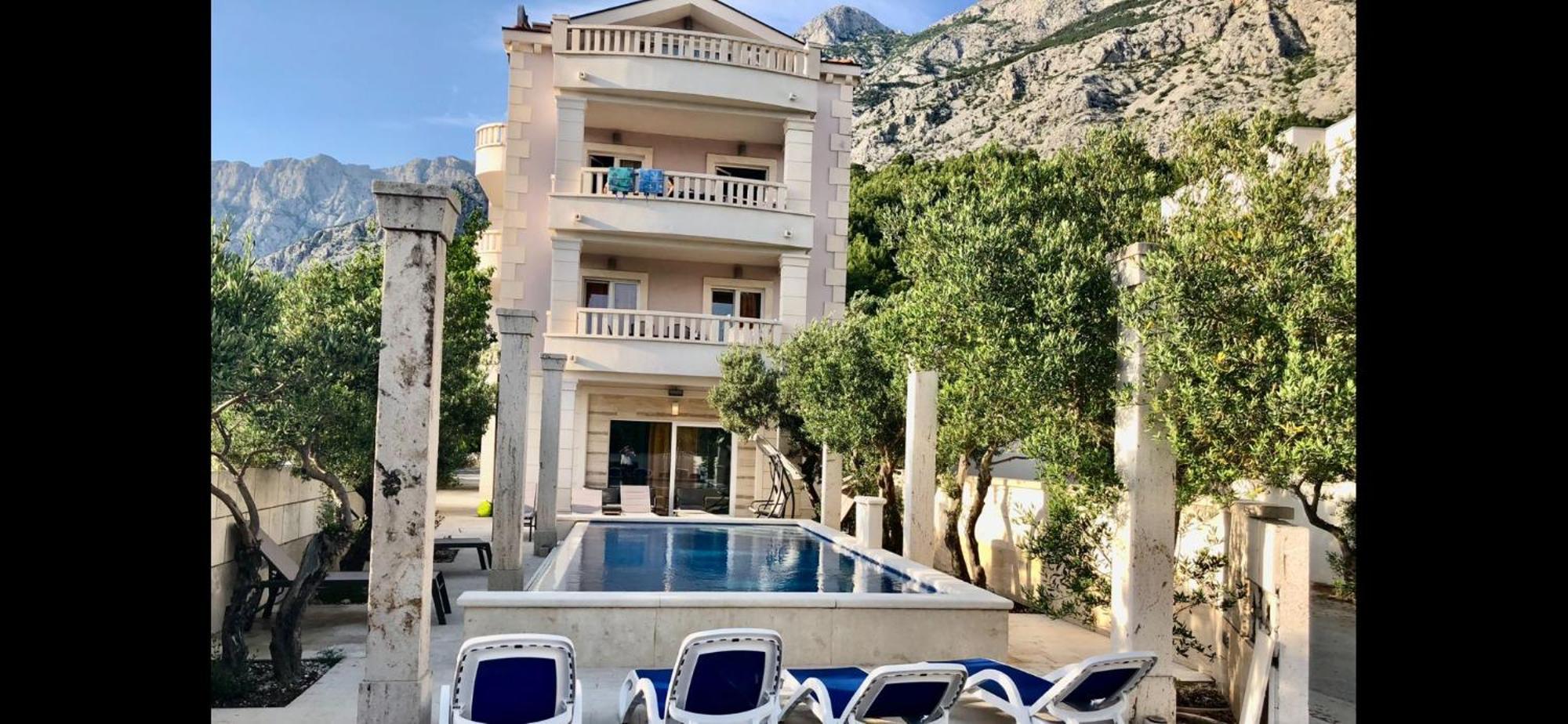 Villa Luce Mit Pool 马卡尔斯卡 外观 照片